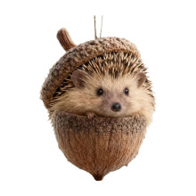 Kerstornamenten met dierenmotief 2025, bosthema, 10 cm/4 inch, gepersonaliseerde kerstboomversiering – compatibel met de kerstthema's van 2025