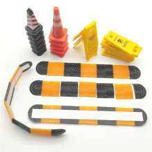 2 Pièces 1:18 Ceinture de Décélération de Simulation/Ralentisseur/Ralentisseur Accessoires de Scène 1/18 Modèle de Voiture Parking Souterrain