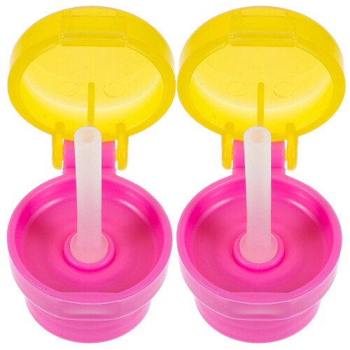 10Pièces Caps Stockage Silicone Rose Couvercle Bouteille 1