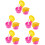10Pièces Caps Stockage Silicone Rose Couvercle Bouteille 6