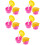 10Pièces Caps Stockage Silicone Rose Couvercle Bouteille 7