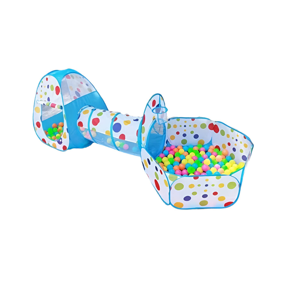 Children's Indoor Ball Pool Tunnel Tent Playhouse Blue Tm