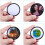 48 Pieces Sublimation Patch Blanks Quality Fabric Iron- Circular Blank Patch for Clothes, Hats, Uniforms, Backpacks 5
