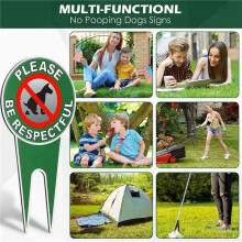 8 Pieces No Poop Dog Signs Please Be Respectful No Pooping Dog Lawn Signs No Dog Poop Yard Signs