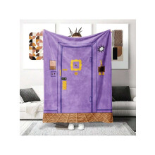 Friends TV Show Purple Door Flannel Blanket | All-Season Cozy Lightweight Throw for Bed/Couch/Travel, Perfect Fan Gift for Birthday/Christmas