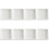 8Pièces Assiettes Carrées Blanches Pour Snack Service En Cuisine 4