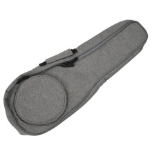2X Bolsa para Ukulele de Algodão de 23 Polegadas Bolsa Macia Gig Impermeável Tecido Oxford Ukelele Havaí Quatro Cordas Guitarra Mochila Cinza