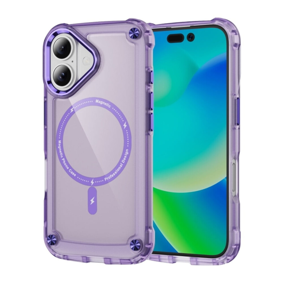 Translucent Matte Iphone 16 Plus 6.7" Case Â Shockproof, Slim Fit, Magsafe Compatible Purple 9482726203285