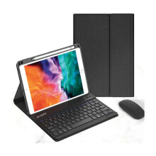 Premium hoes met toetsenbord en muis, compatibel met iPad 9.7 (5e/6e generatie) en iPad Air 2 - Ultieme bescherming en productiviteit