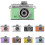 Mini câmera digital com tela LCD de 1,47 polegadas, câmera de chaveiro 1080P com flash embutido e memória de 32 GB para viagens e fotografia do 1