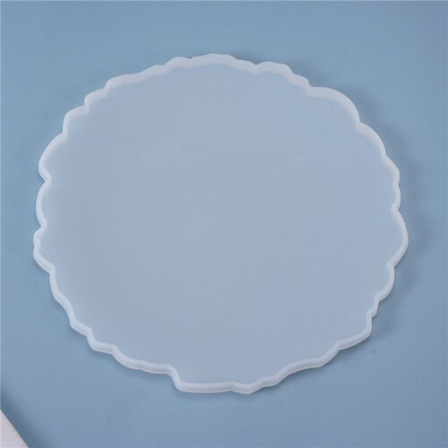4X DIY Crystal Epoxy Mold Compote Swing Table Round Lace Coaster Table Decoration Silicone Mold 2