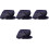 4Pièces Toques Chef Coton Noir Confortables Pour Cuisine Service 3