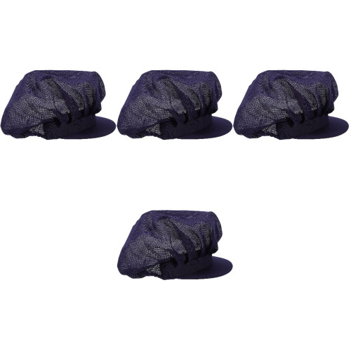 4Pièces Toques Chef Coton Noir Confortables Pour Cuisine Service 2