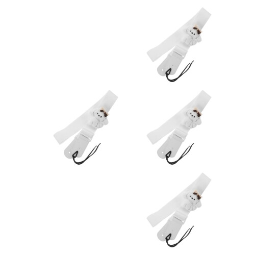 4Pcs Adjustable Plush Dog Guitar Straps Soft Comfortable Bass Ukulele 1