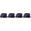 4Pièces Toques Chef Coton Noir Confortables Pour Cuisine Service 4