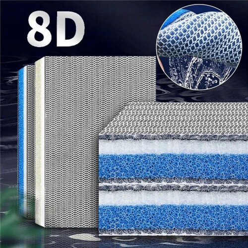8D Φίλτρο Ενυδρείου 8Layer Φίλτρα Αφρού Bio Sponge για Λίμνη Δεξαμενών Ψαριών