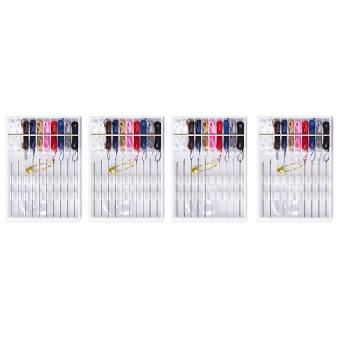 48 Boxes Home and Travel Quick Fix Sewing Kit Pre Threaded Needle Kit, Each Box with 10 Pieces 2