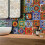 144PCS Self Adhesive Mosaic Brick Tile 3D Sticker Kitchen Bathroom Wall Stickers -10X10cm 4