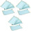 12Pcs Blue Dessert Paper for 4
