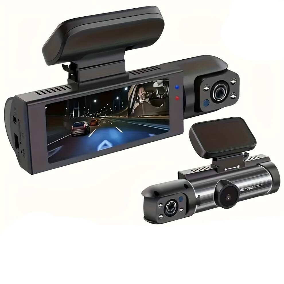1080P Dual-Lens Car Dash Cam With Night Vision 9362547048541
