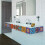 144PCS Self Adhesive Mosaic Brick Tile 3D Sticker Kitchen Bathroom Wall Stickers -10X10cm 6