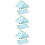 12Pcs Blue Dessert Paper for 9