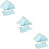 12Pcs Blue Dessert Paper for 10