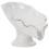 3Pcs White Ceramic Soap Dish Lotus Leaf Design Draining Soap Holder 2