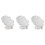 3Pcs White Ceramic Soap Dish Lotus Leaf Design Draining Soap Holder 4