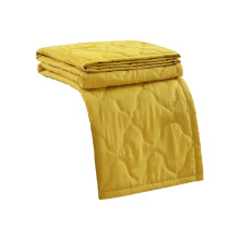 Men's Summer Throw Blanket – Skin-Friendly Washed Cotton, Cool & Ventilated, Yellow, Compatible with All Beds