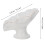 3Pcs White Ceramic Soap Dish Lotus Leaf Design Draining Soap Holder 10