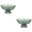 2Pcs Pet Material Green Fruit Plate Footed Draining Basket for Home 5