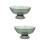 2Pcs Pet Material Green Fruit Plate Footed Draining Basket for Home 6