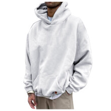 Herrmode Hoodies och sweatshirts Hoodies för män Herr Höst och vinter Casual Lösa Enfärgade Hoodietröjor Herr Hoodies