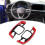 Red Steering Wheel Paddle Shift Extension for Audi, Easy Installation Double-Sided Adhesive Cover, Upgrade Design for Improved Driving Dynamics and 6