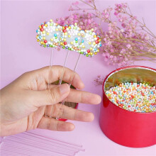 200 Stycken 4 Tums Akrylklubbor Genomskinliga åTeranvändbara Akrylstavar för Att Göra Klubbor Cake Pops Godis Choklad