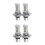 4Pcs Universal Car Head Lights Replacement Bulbs for 2