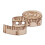 200Pcs Sewing Machine Scissors Shaped Wooden Buttons Sewing Button for Children Clothes Decorative Button Scrapbooking 7