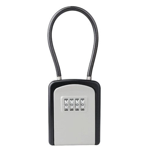 4 Digit Combination Key Safe Box Waterproof Key Storage Lock Box with Removable Chain,Multiple Options Available