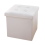 Leather Storage Stool with Button 1