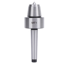 MT1 Woodturning Live Center – Compact Stainless Steel Lathe Center for Wood & Metal Lathes, Quiet Bearings, High Accuracy