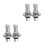 4Pcs Universal Car Head Lights Replacement Bulbs for 6
