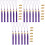 3Sets Durable Polyester Graduation Cap Tassels 2023 Colors for DIY Use 4