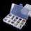 Plastic Organizer Box, 4 Pack Clear Bead Organizer voor Sieraden Tackle Earring  Beads (15 Grids) 6