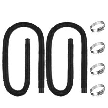 Tubo di ricambio da 1,25" x 5,9 piedi per piscine fuori terra, compatibile con pompe filtro da 330/530/1000 GPH – Confezione da 2