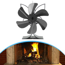 Kaminventilator, wärmebetriebener Ventilator, neues Modell, 6-Blatt-Kaminventilator