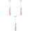3Pièces U-Forme Enfants Rose Matériel PP Optimal 3