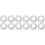 12Pcs Easy Install White Stainless Steel Cover Plates for Pipe Use 3