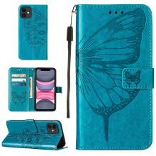 Θήκη πορτοφολιού Butterfly για iPhone12 – Μαγνητικό λουράκι χειρός, υποδοχές καρτών, βάση