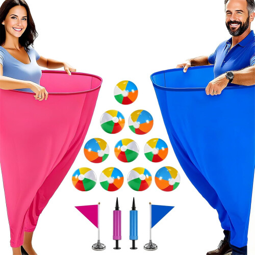 Παιχνίδι για την αυλή Granny Pants για παιδιά (31,5"x24"), 2 τεμάχια + 10 μπάλες αναπήδησης, 2